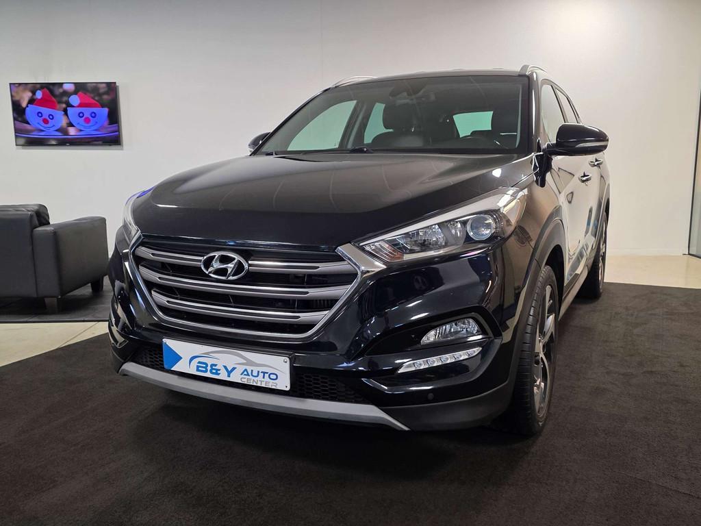 Hyundai Tucson Blue 1.7 CRDi DCT Style Automaat / Leder, Auto's, Hyundai, Bedrijf, Te koop, Tucson, ABS, Adaptieve lichten, Airbags