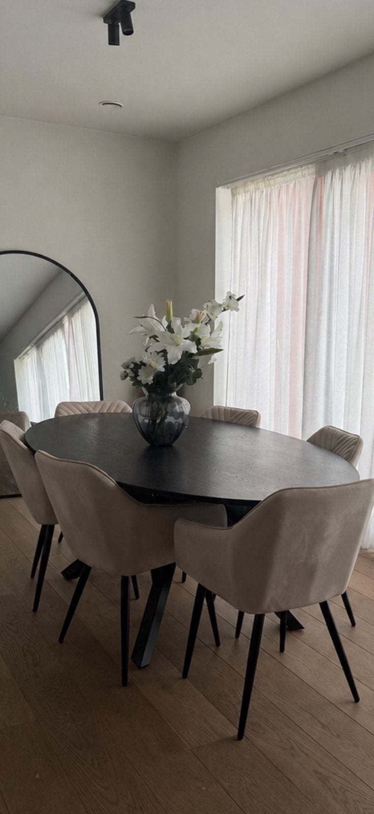 VOLLEDIG SET - Eettafel + eetstoelen, Maison & Meubles, Enlèvement, Comme neuf