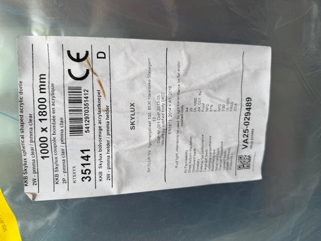 Skylux Koepel, Ophalen, Nieuw