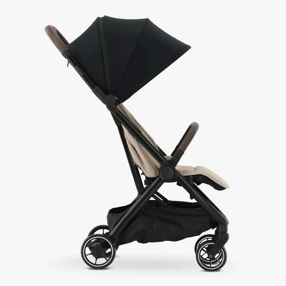 DERYAN Air-Buggy – Lichtgewicht Reisbuggy - Nougat, Enlèvement ou Envoi, Comme neuf, Autres marques, Dossier réglable