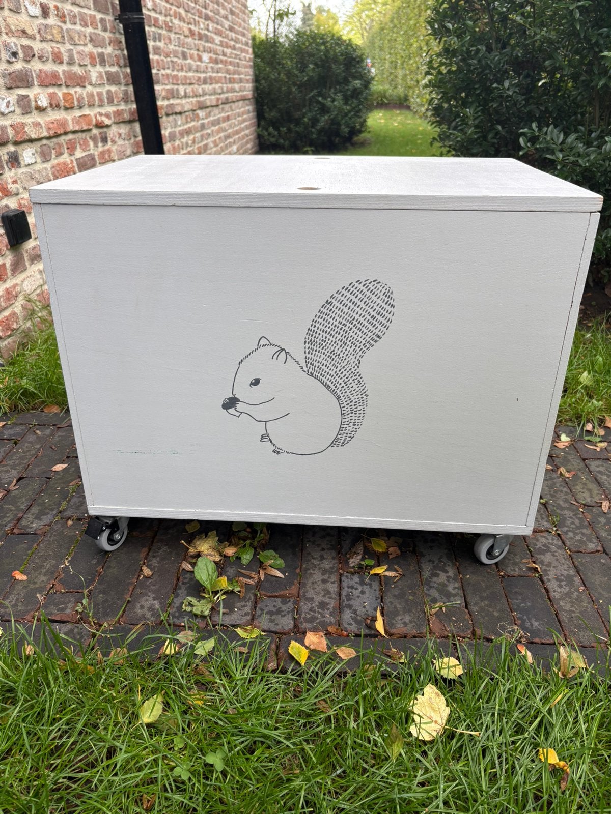 Speelgoedkoffer op wielen, Ophalen, Gebruikt