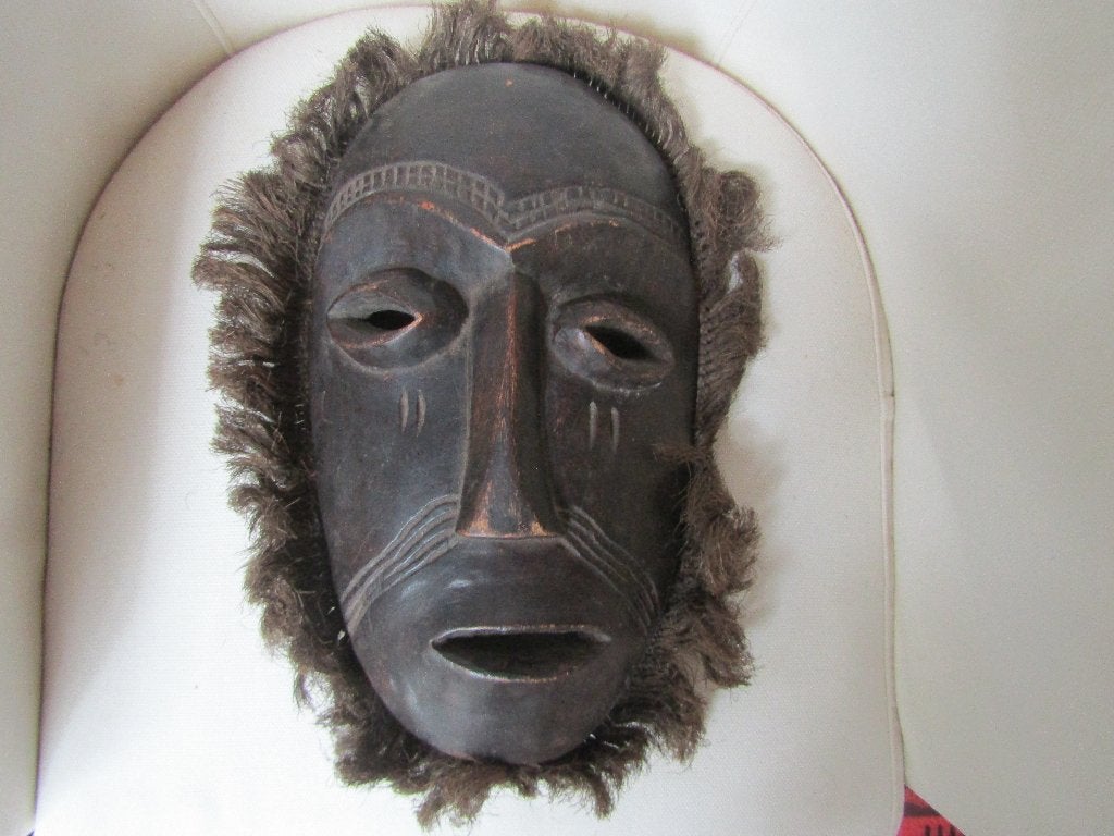 Splendide Art Africain masque anthropomorphe Congo Luba, Antiquités & Art, Art | Art non-occidental, Enlèvement ou Envoi