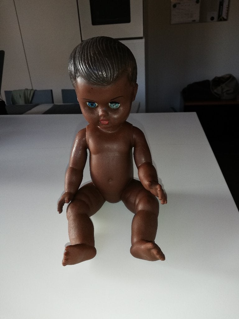 Vintage rubberen babypop, Verzamelen, Poppen, Ophalen of Verzenden, Zo goed als nieuw, Babypop