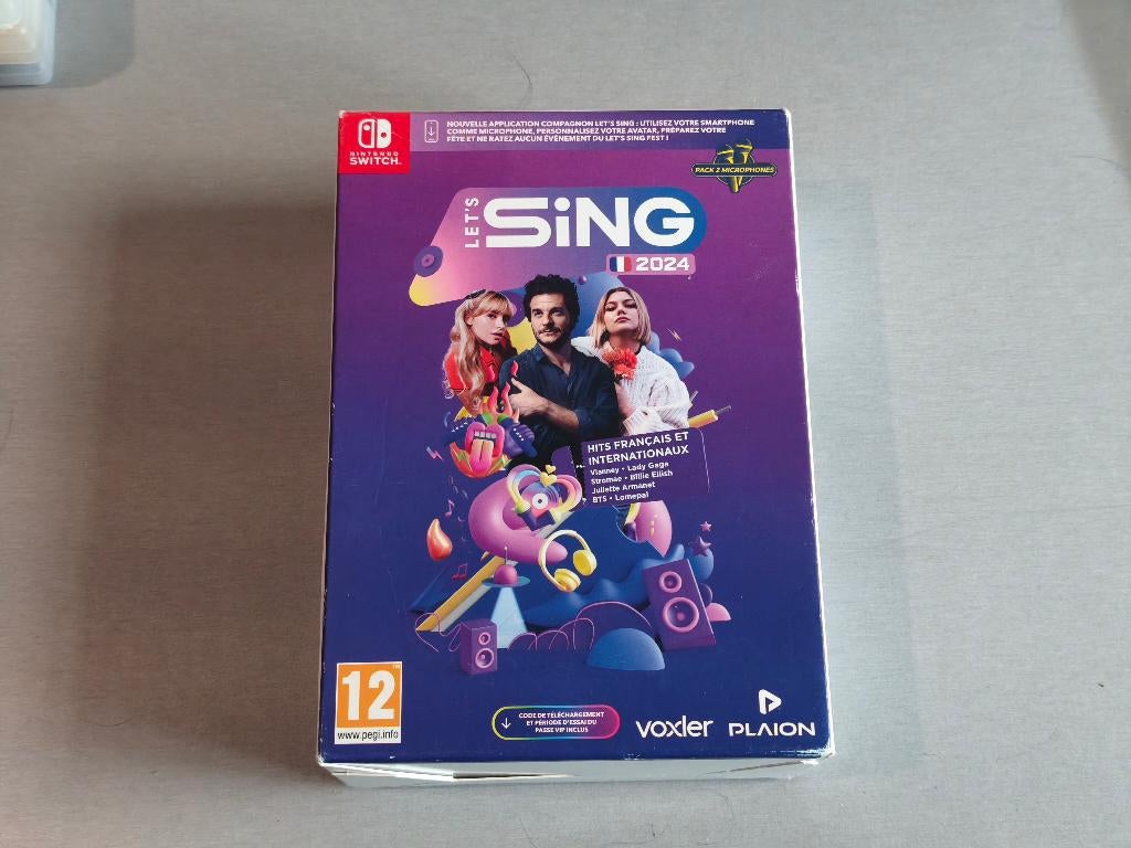Nintendo Switch Let’s Sing 2024 + 2 Microfoons (Nieuw), Games en Spelcomputers, Games | Nintendo Switch, Nieuw, Muziek, Ophalen of Verzenden