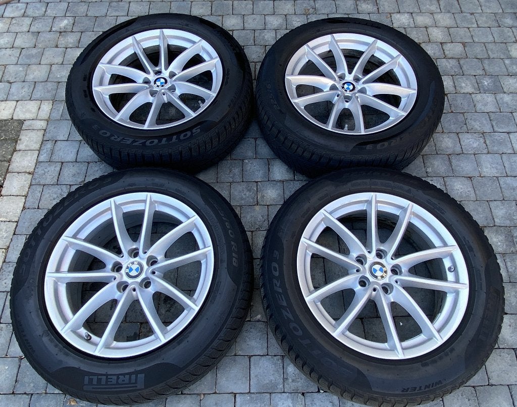 4 roues hiver BMW X3 G01 / X4 G02 18" – Pirelli Sottozero, Pneus hiver, Enlèvement, Utilisé, 225 mm