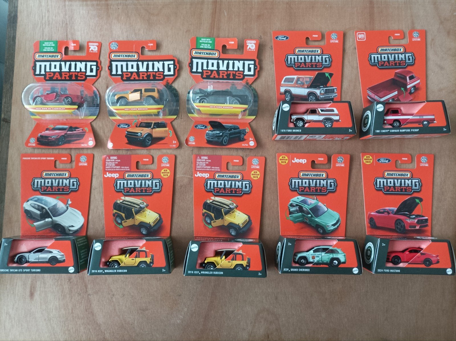 Matchbox Moving Parts, Porsche, BMW , Ford, Jeep, 6.00 euro, Enlèvement ou Envoi