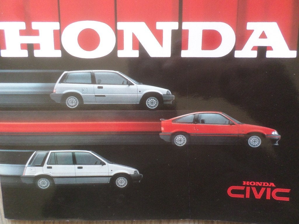 Brochure de la Honda CRX Civic Shuttle 1984, Enlèvement ou Envoi, Honda