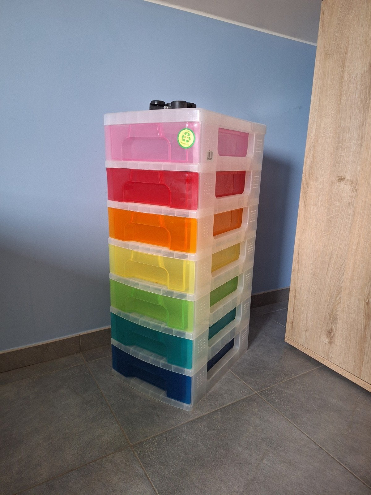 Plastic opbergdoos, Ophalen