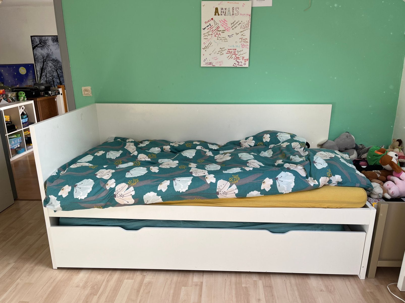 Lit gigogne ikea, Maison & Meubles, 100 cm, Enlèvement, 200 cm, Une personne