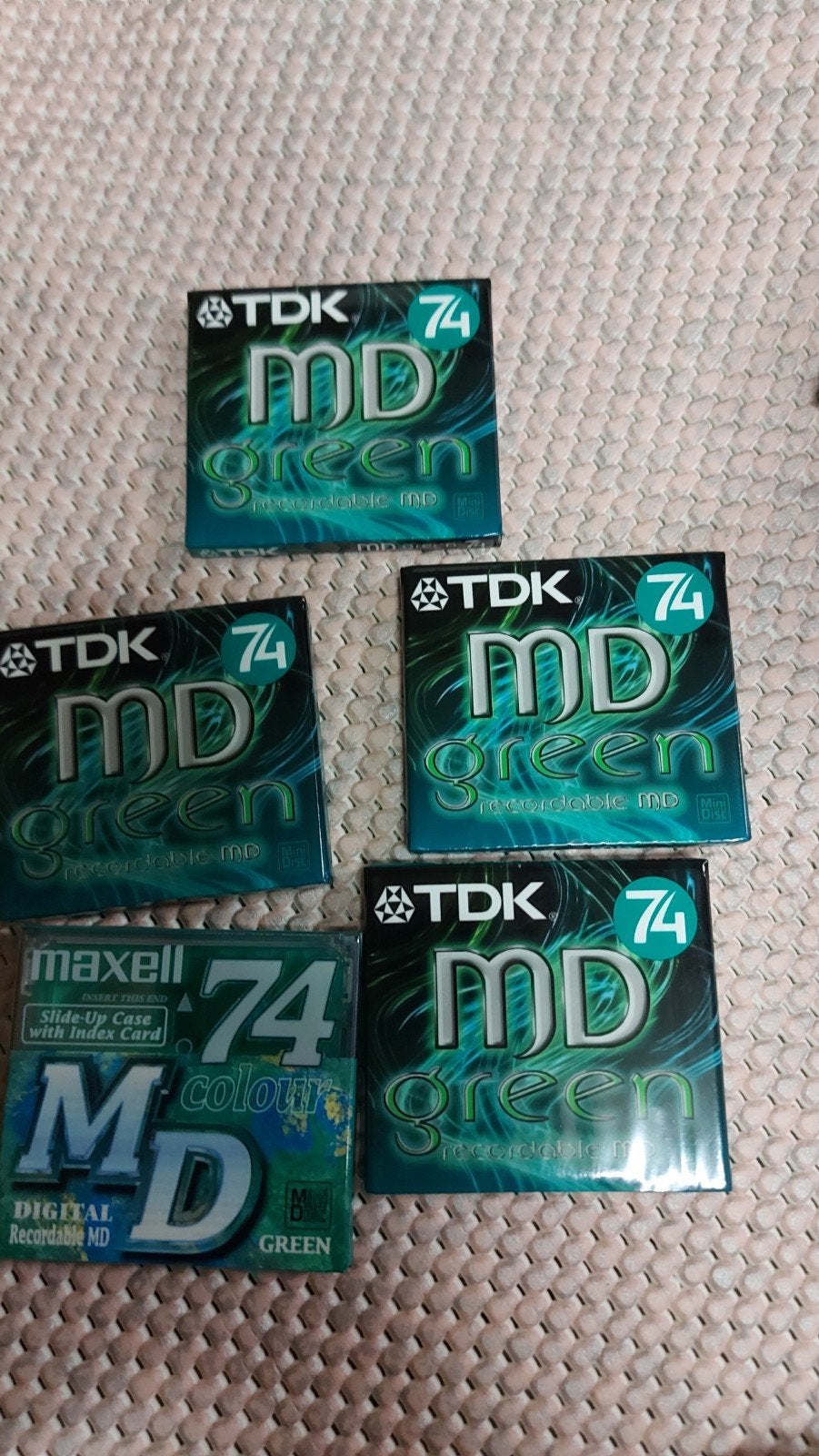 5 nieuwe minidiscTDK, Audio, Tv en Foto, Walkmans, Discmans en Minidiscspelers, Ophalen of Verzenden