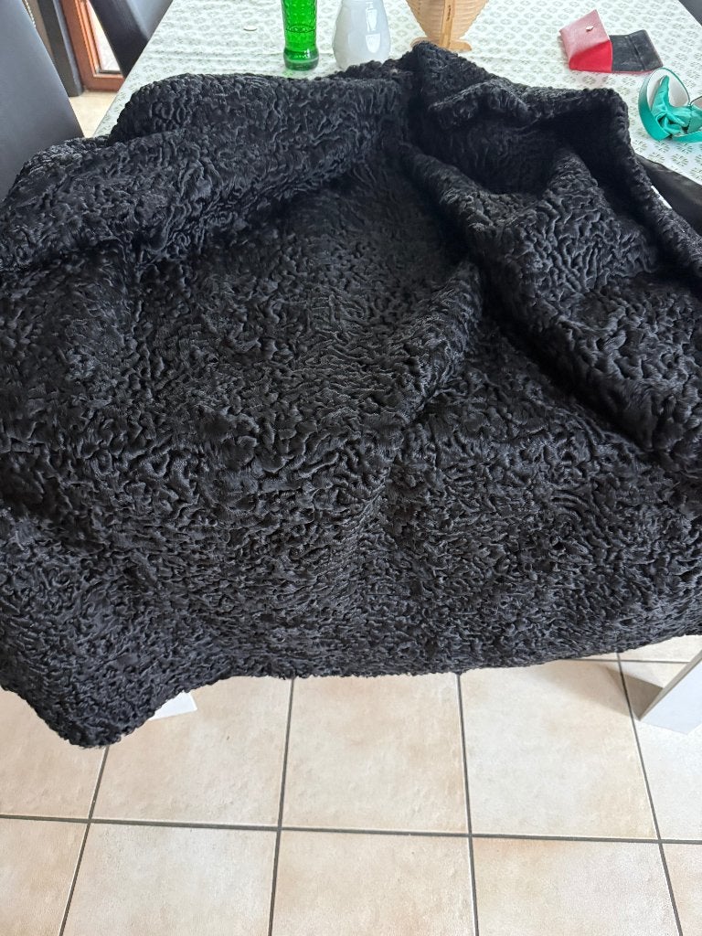 vintage Persianer/Karakoel bontmantel, Kleding | Dames, Grote Maten, Zwart, Jas of Mantel, Gedragen, Ophalen