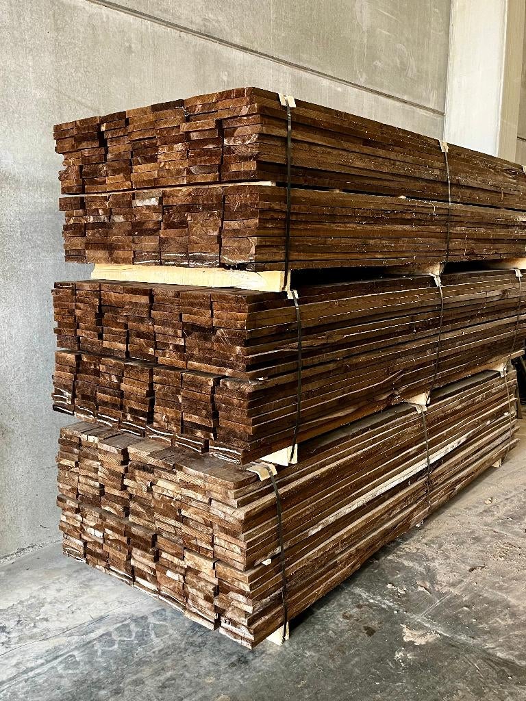 Planches de peuplier traitées – idéales pour le bardage, Neuf, Planche, 300 cm ou plus, Autres essences de bois