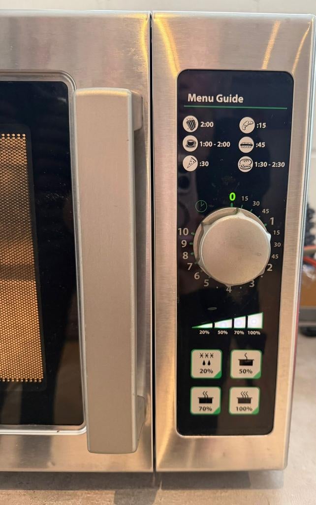Micro onde professionnel Menumaster, Enlèvement