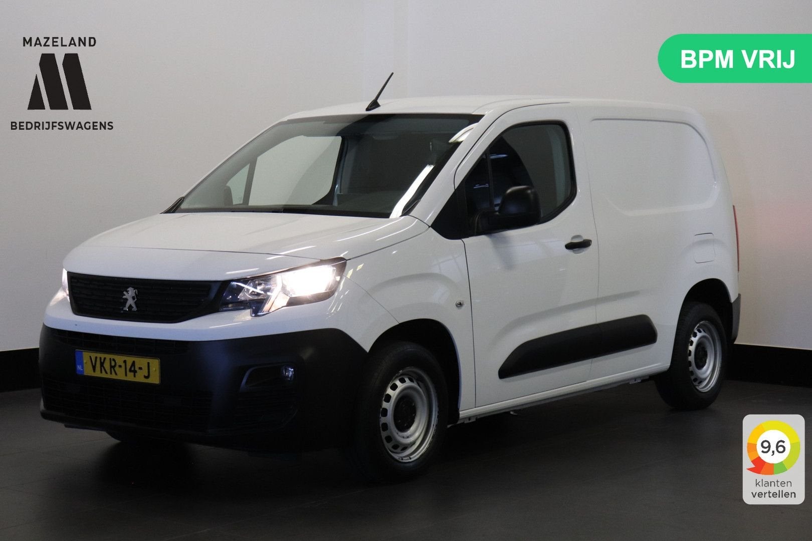 Peugeot Partner 1.2 Benzine! EURO 6 - Airco - Navi - Cruise, Auto's, Bestelwagens en Lichte vracht, Wit, Bedrijf, Handgeschakeld