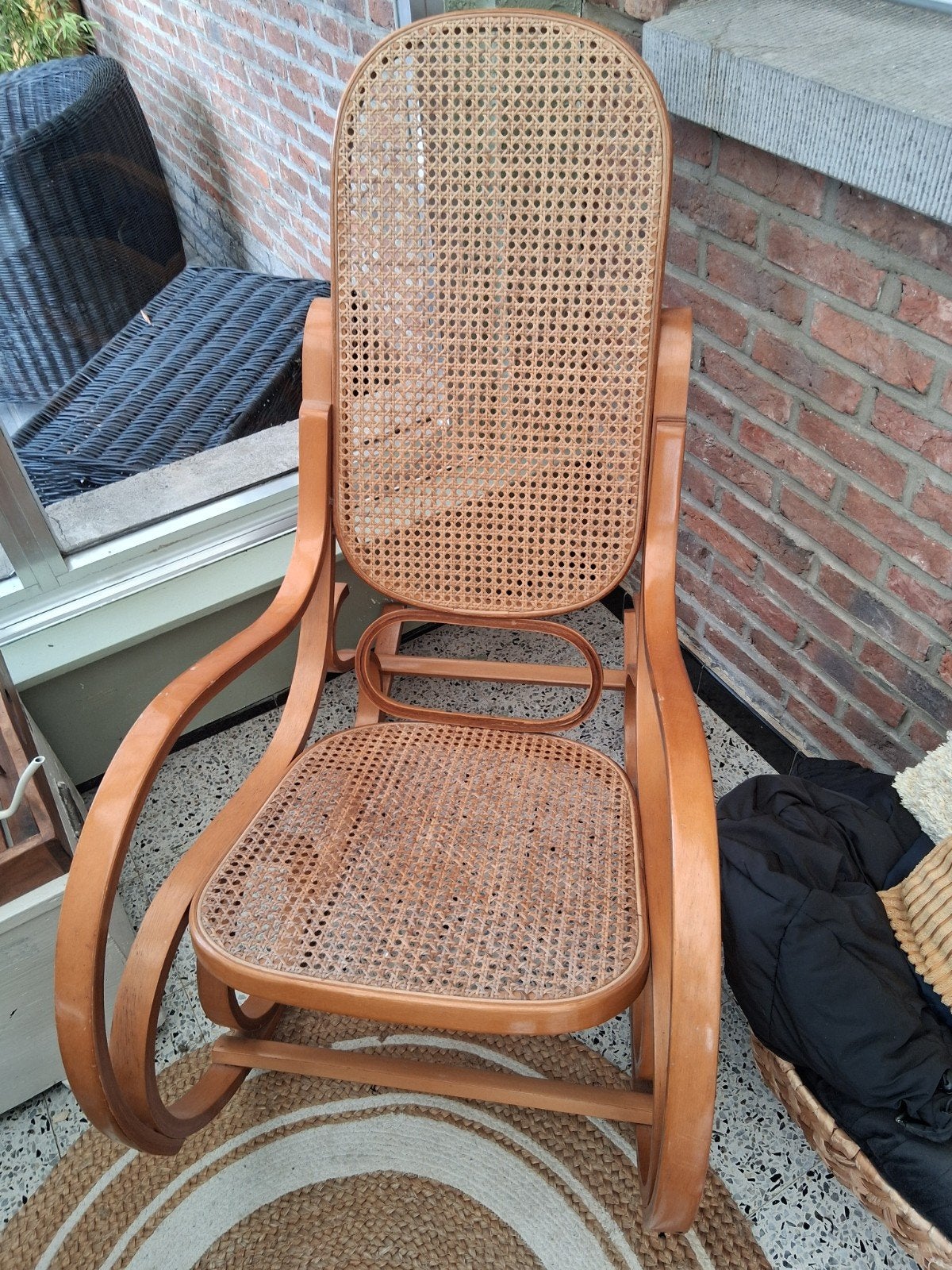Schommelstoel, Tuin en Terras, Ophalen, Rotan