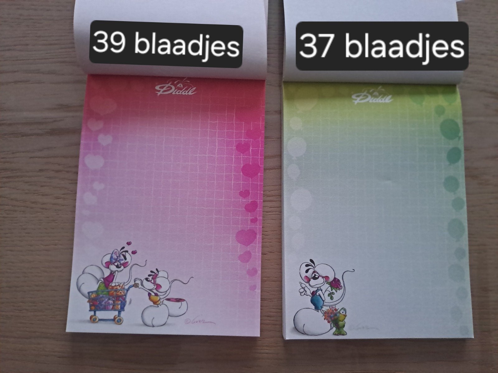 Diddl A6 blokjes 2 stuks, Verzamelen, Diddl, Ophalen of Verzenden, Diddl, Zo goed als nieuw