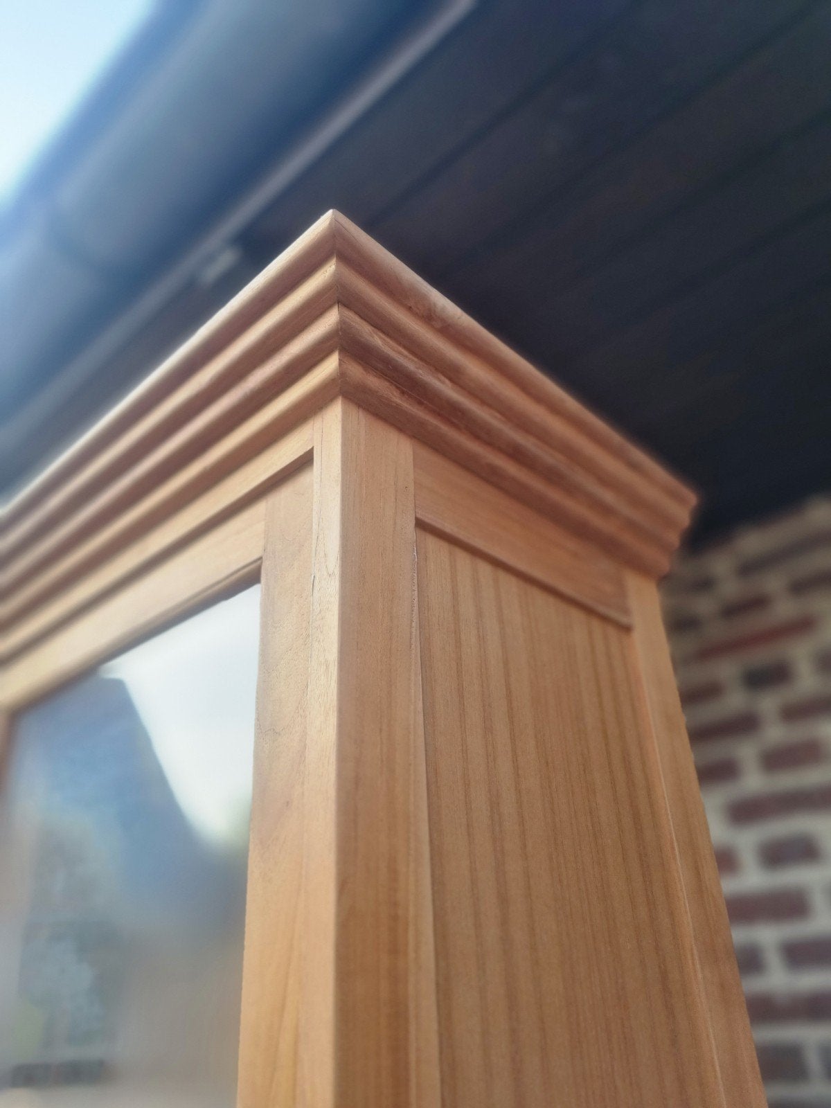 Teak xxl 300cm buffetkast/vitrinekast GRATIS LEVERING, Huis en Inrichting, Kasten | Buffetkasten, Ophalen, 200 cm of meer, ., Teakhout