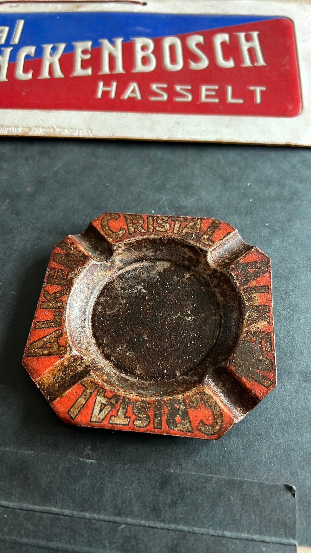 Zeldzaam asbakje Cristal Alken, Ophalen of Verzenden, Zo goed als nieuw