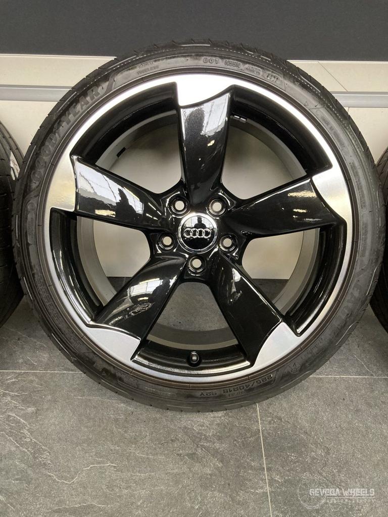 18” originele Audi A3 S3 8P 8V 8Y ‘Rotor’ velgen + banden, Auto-onderdelen, Banden en Velgen, 18 inch, Gebruikt, -, -