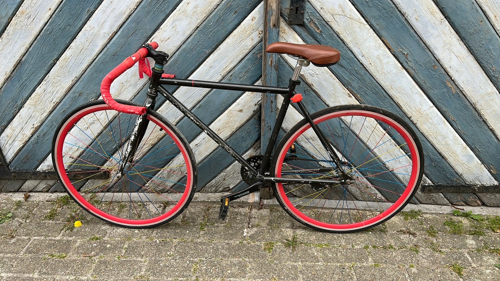 Vintage custom race fiets, Ophalen, Gebruikt, Minder dan 10 versnellingen, Terugtraprem