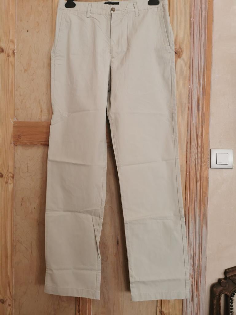 Magnifique pantalon pour homme en coton beige de Marlboro Cl, Enlèvement, Beige