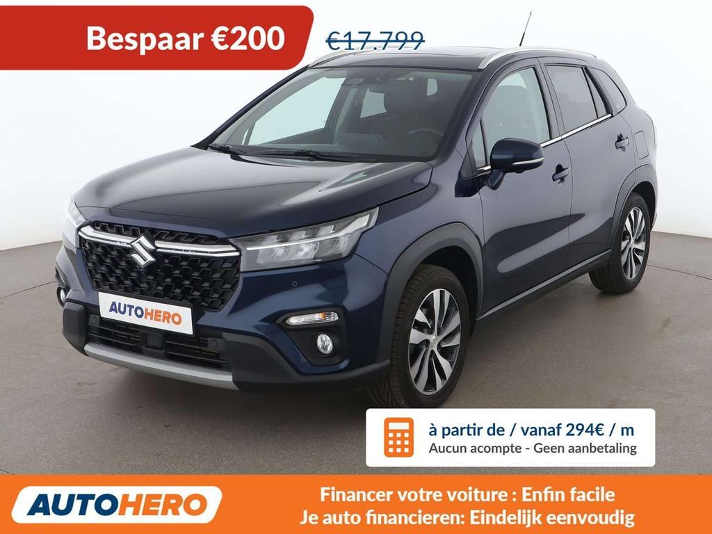 Suzuki S-Cross 1.4 BoosterJet Mild-Hybrid AllGrip Flash 4x4, Auto's, Automaat, Gebruikt, Blauw, Adaptive Cruise Control