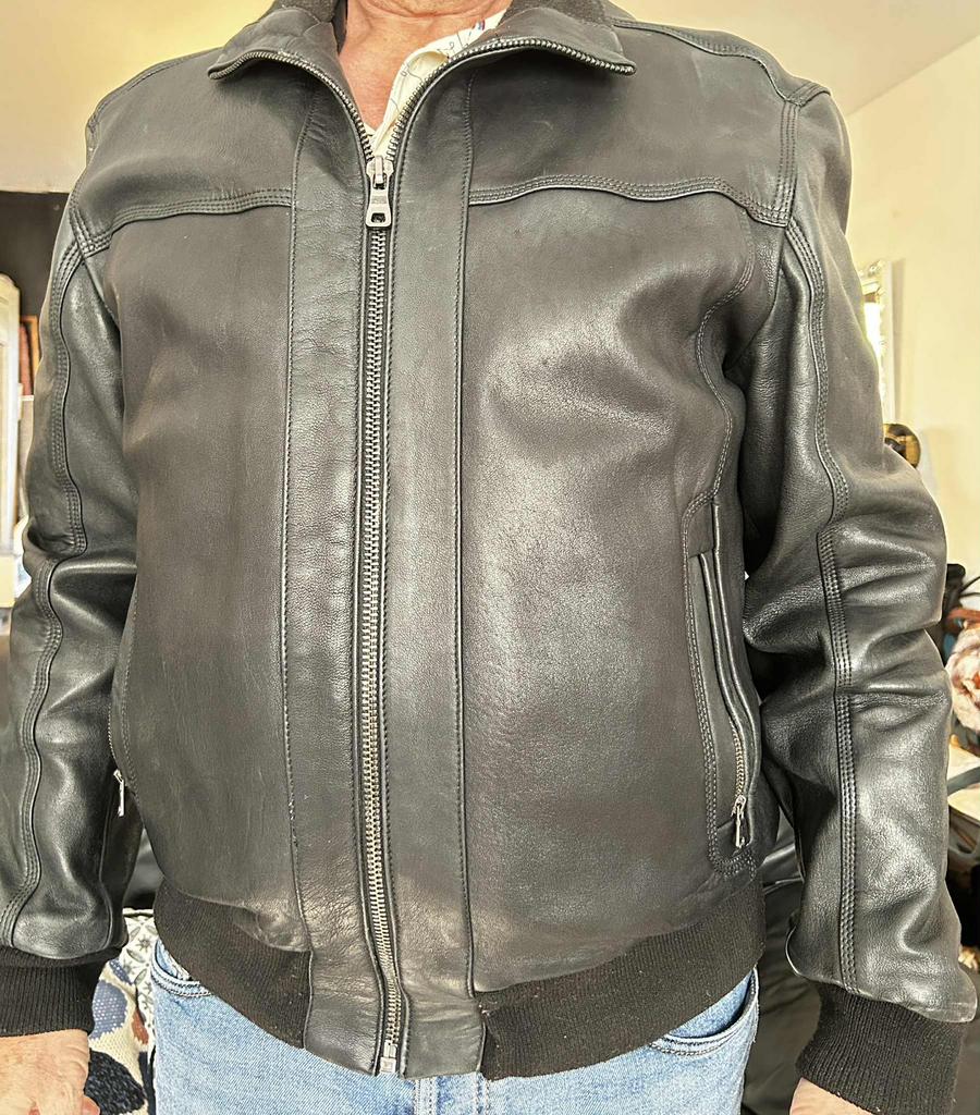 Veste cuir, peau de vachette, Ophalen