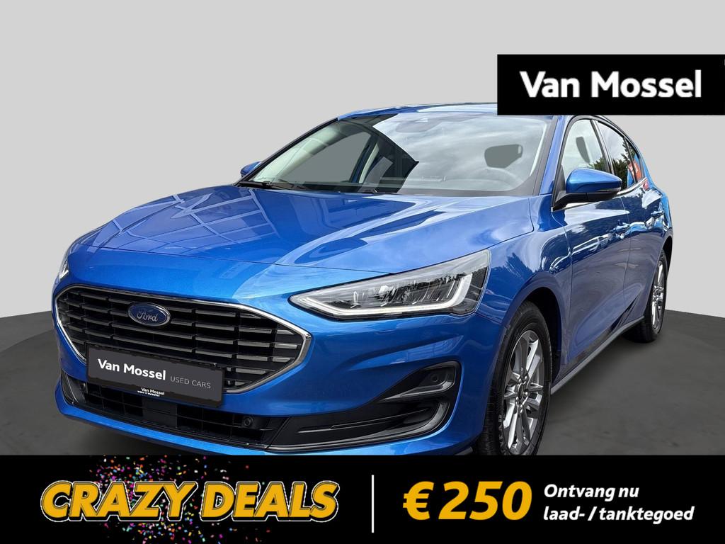 Ford Focus Titanium X - Driver Assist - Camera - Sync 4, Auto's, Stof, Zwart, Blauw, Skiluik