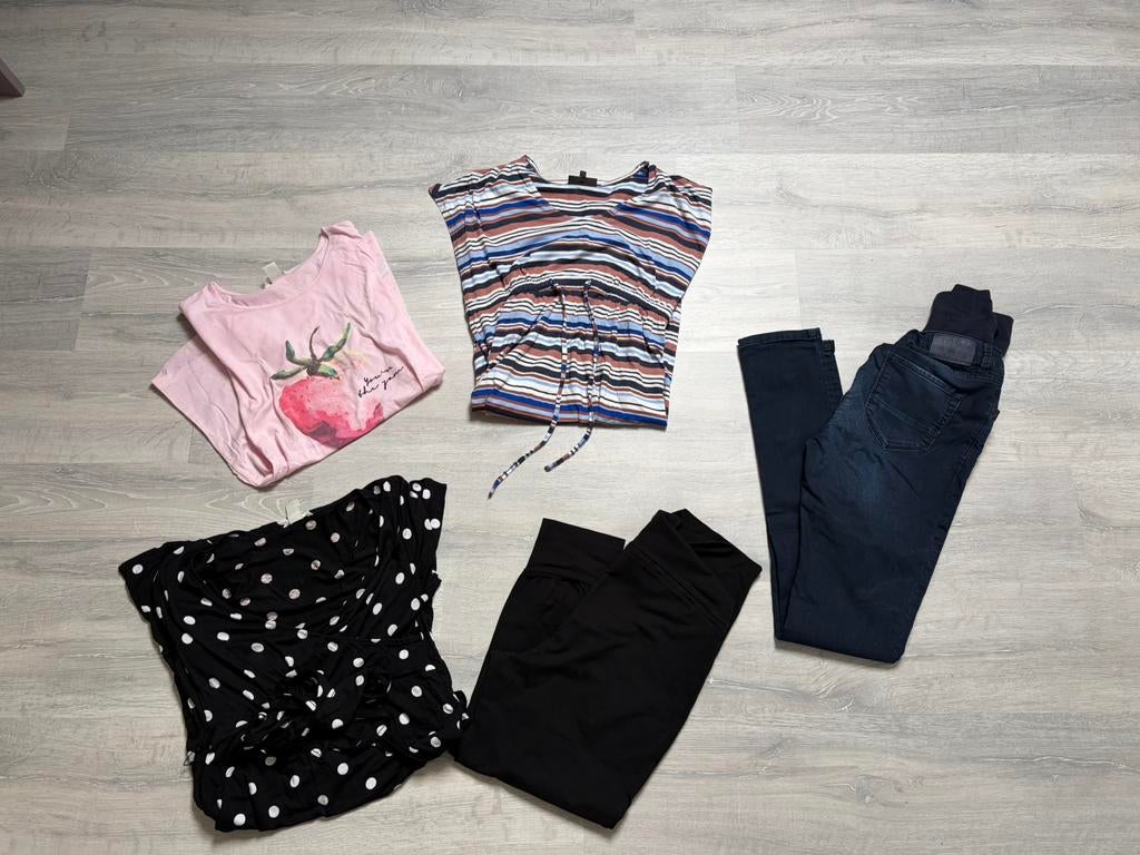Pakket zwangerschapskleding, Ophalen of Verzenden, Zo goed als nieuw, Maat 38/40 (M), Roze