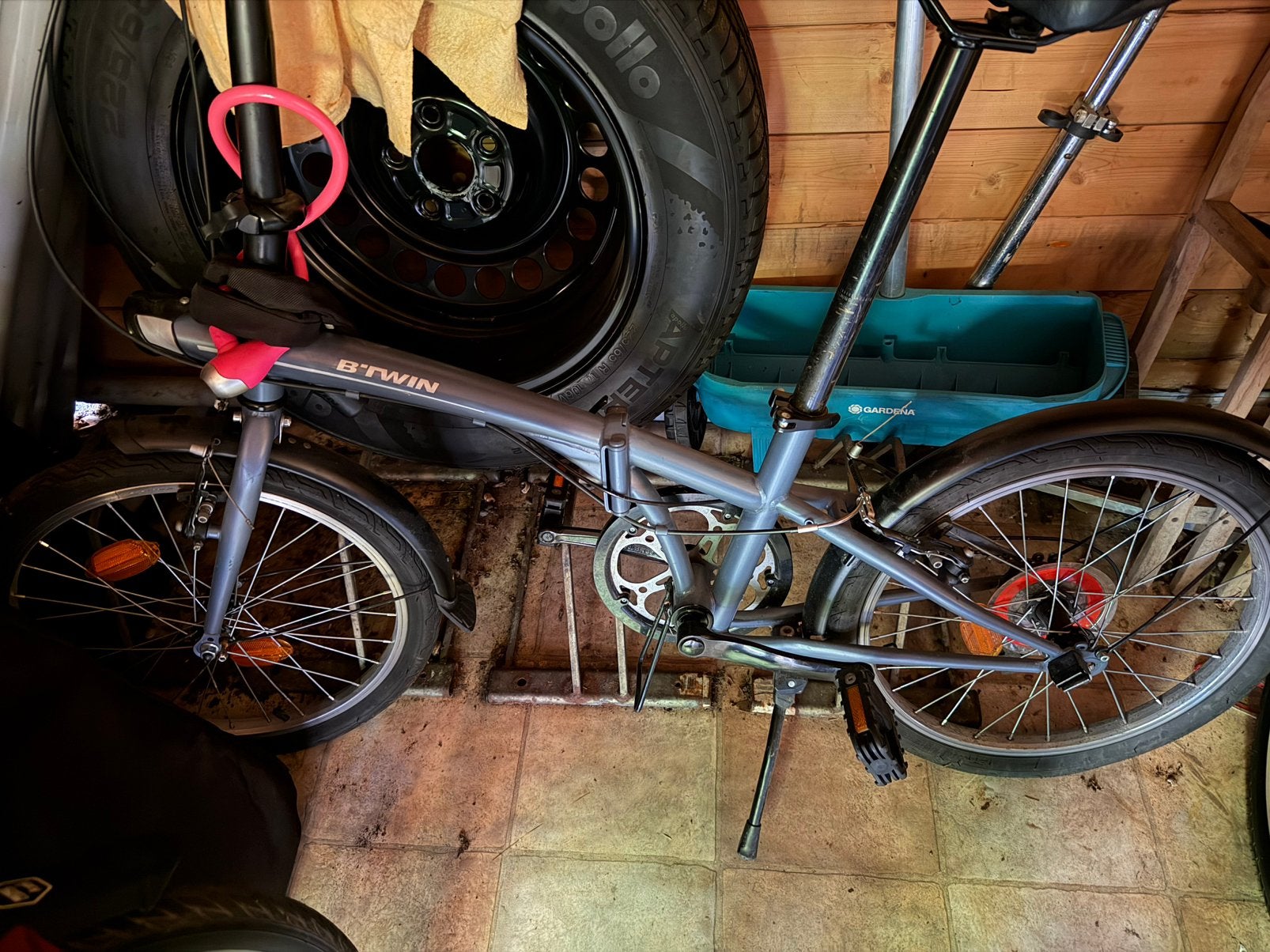 Vouwfiets Be Twin, Gebruikt, 16 tot 18 inch, Totaal opvouwbaar, Dames