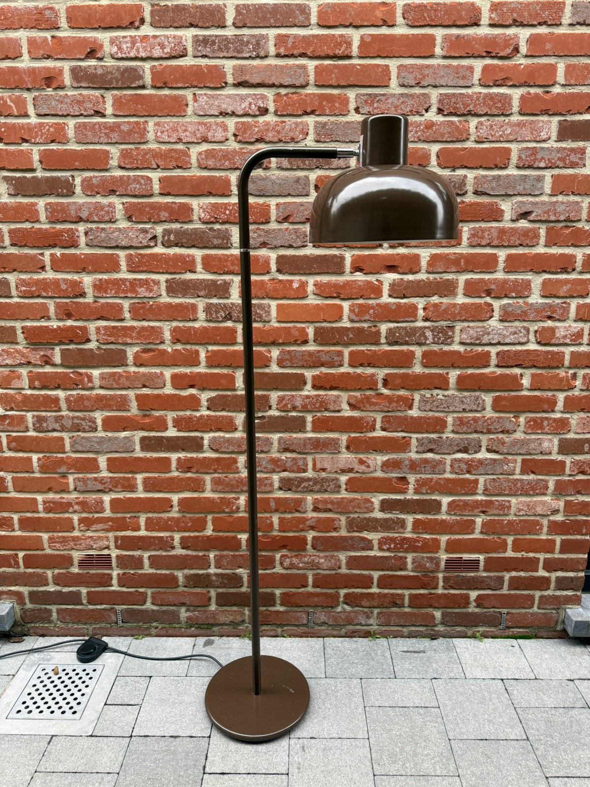 Vintage Brown Floor Lamp, Ophalen, Gebruikt