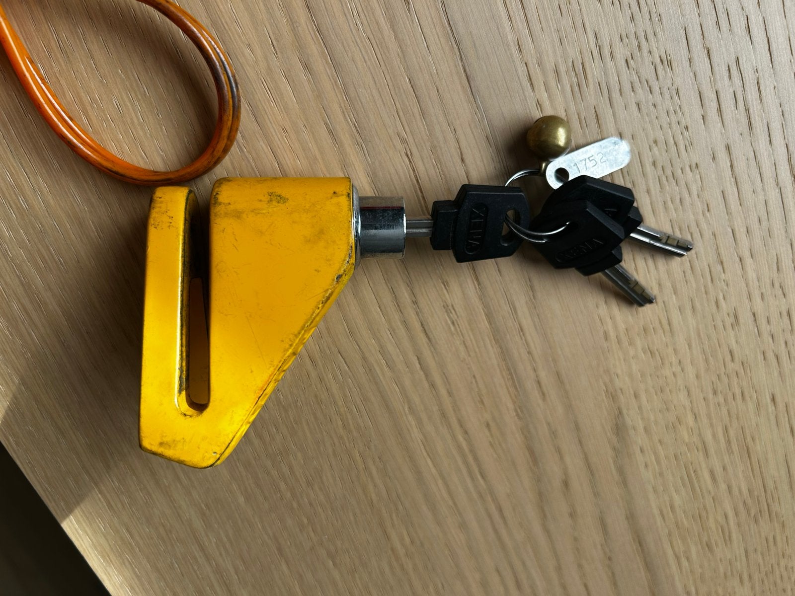 Schijfremslot, Motoren, Ophalen, Zo goed als nieuw