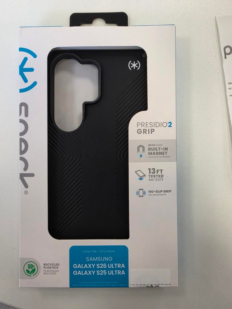 Speck Presidio 2 Grip MagSafe Samsung S26 ultra hoesje zwart, Ophalen of Verzenden