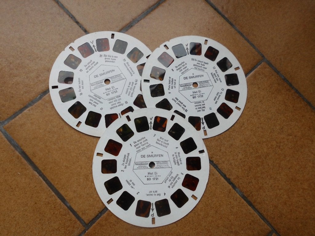 Set van 3 3D-schijven View Master BD „The Smurfs”, Ophalen of Verzenden