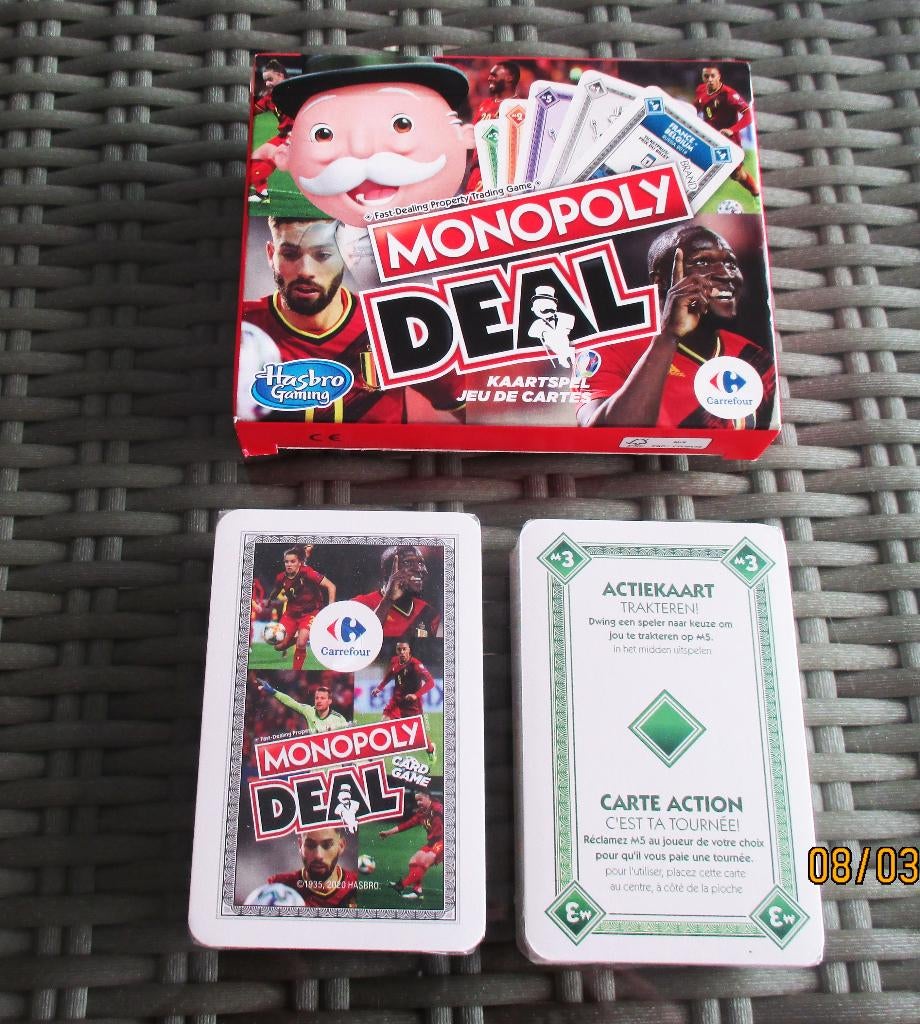3 kaartspellen (Nl/Frans) Monopoly Deal, Uno,Triv.Pursuit, Ophalen of Verzenden, Nieuw, Speelkaart(en)