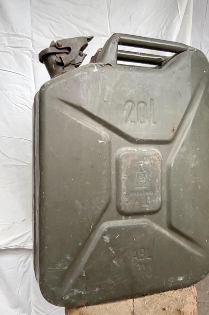 jerrycan Militaire Belge 20l- ABL 1971- Bellino, Enlèvement, Armée de terre, Autres types