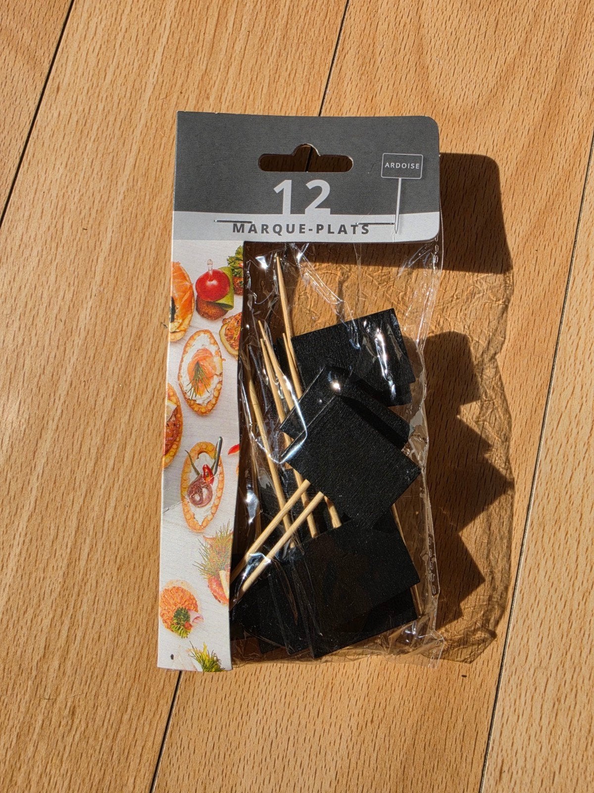 12 marque-plats ardoise sur pique, Jardin & Terrasse, Accessoires pour le barbecue, Enlèvement ou Envoi