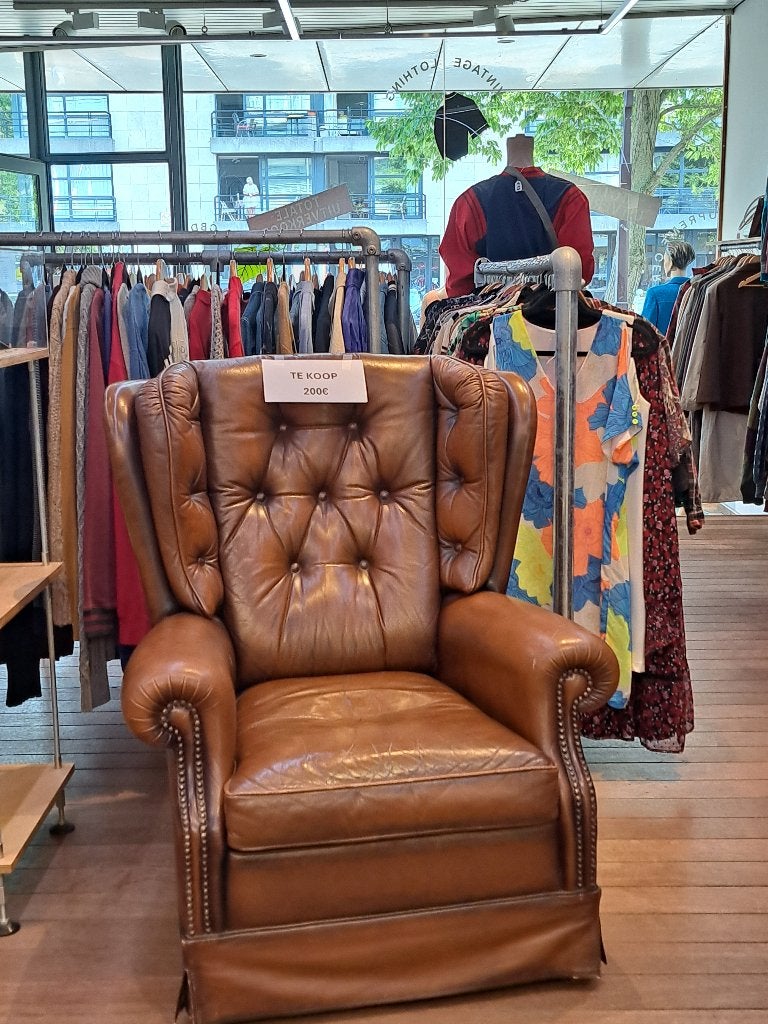 Chesterfield, Huis en Inrichting, Fauteuils, Ophalen, Minder dan 75 cm, Vintage, Zo goed als nieuw