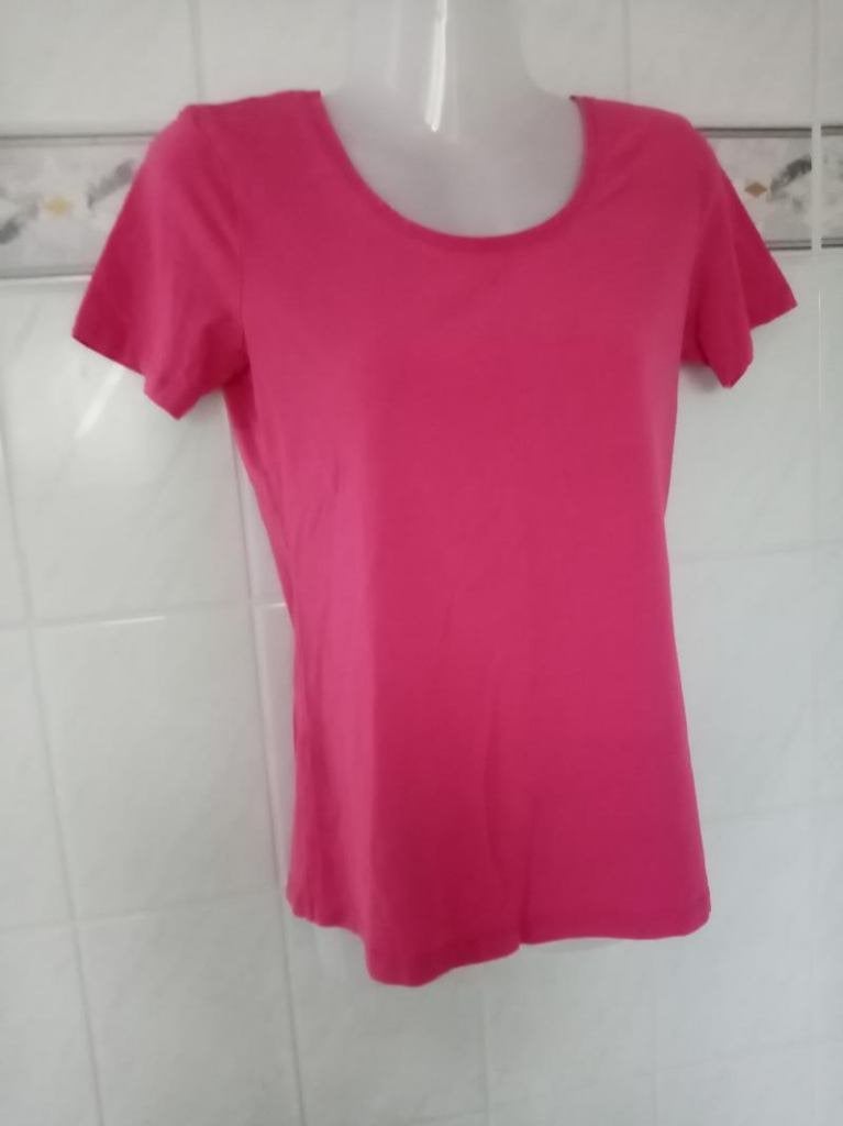 C&A : roze katoenen t-shirt slim fit , mt M, Maat 38/40 (M), Zo goed als nieuw, Korte mouw, Roze