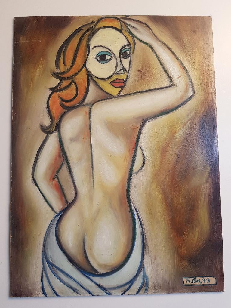 Rush - origineel schilderij, Ophalen of Verzenden
