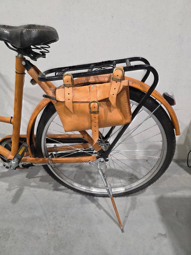 Design vintage fiets met lederen bekleding - Coco Republic, Velgrem, Versnellingen, 49 tot 53 cm, Zo goed als nieuw
