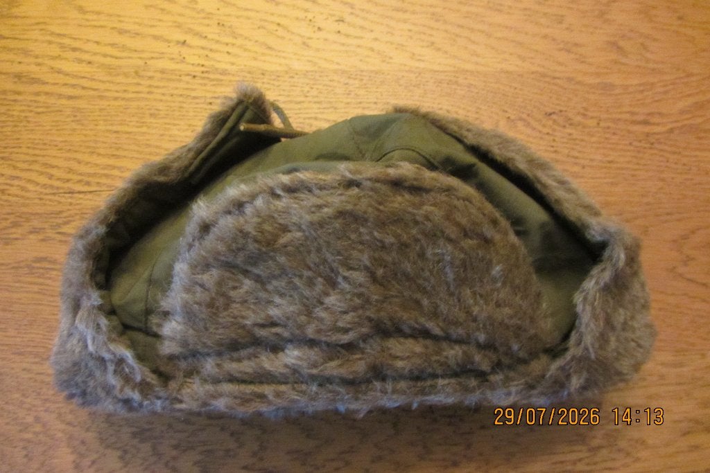 US ARMY casquette fourrée datée 1944 WW2, Collections, Objets militaires | Seconde Guerre mondiale, Enlèvement ou Envoi, Armée de terre