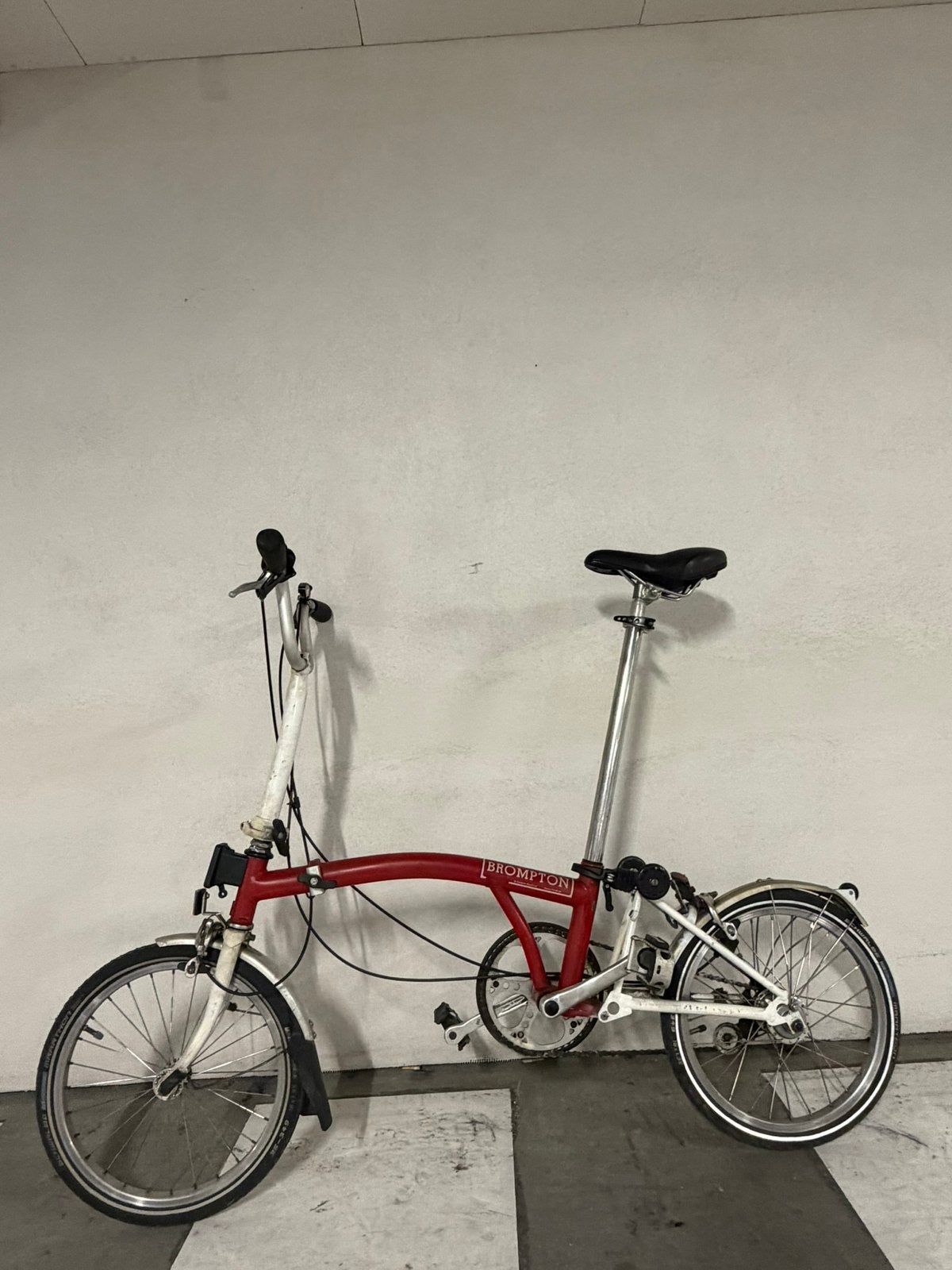 Brompton M3L telescopisch zadel met 3 versnellingen, Ophalen, Gebruikt, Brompton, Velgrem
