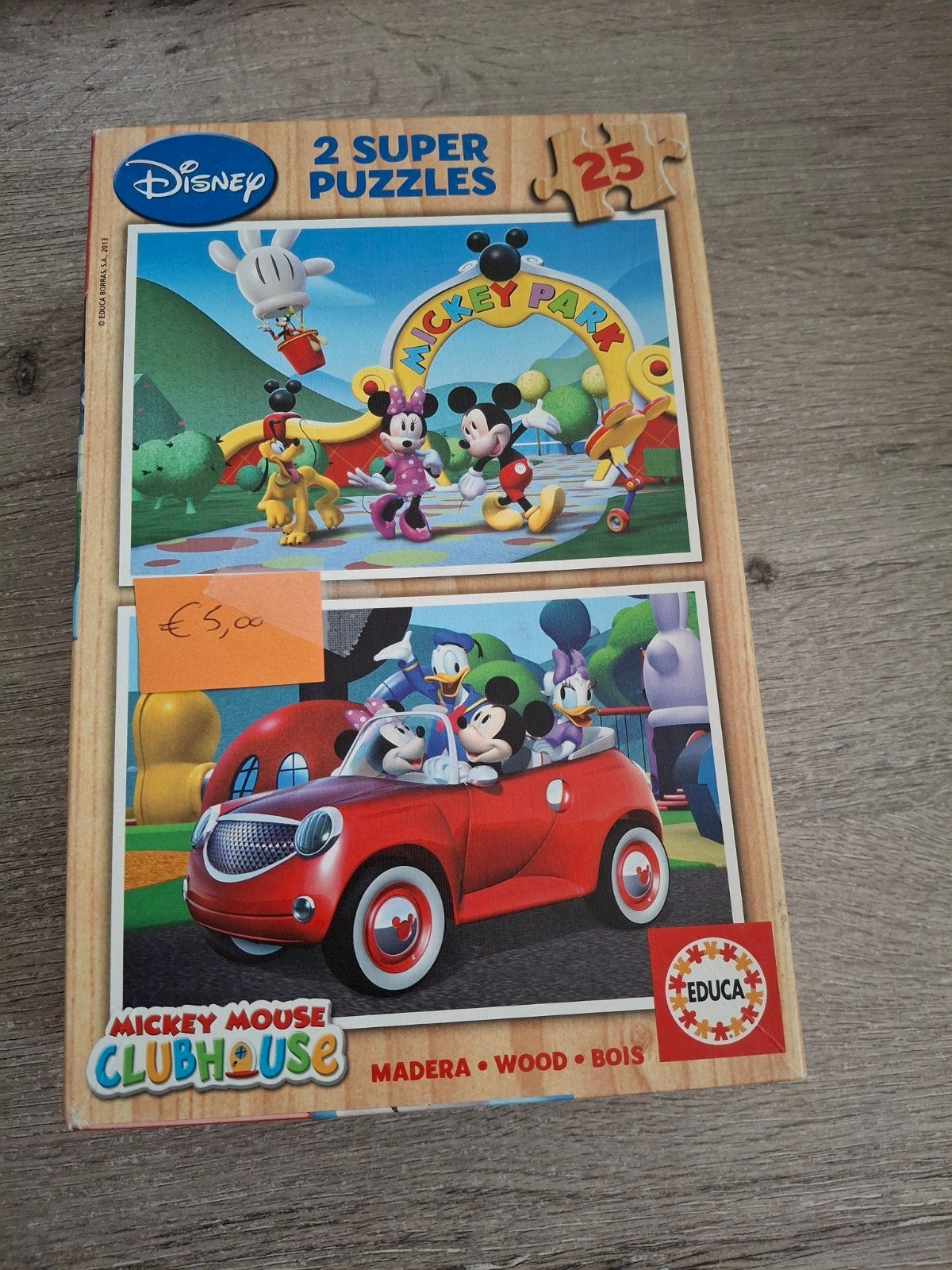 2 puzzels Mickey en Minnie, Enlèvement