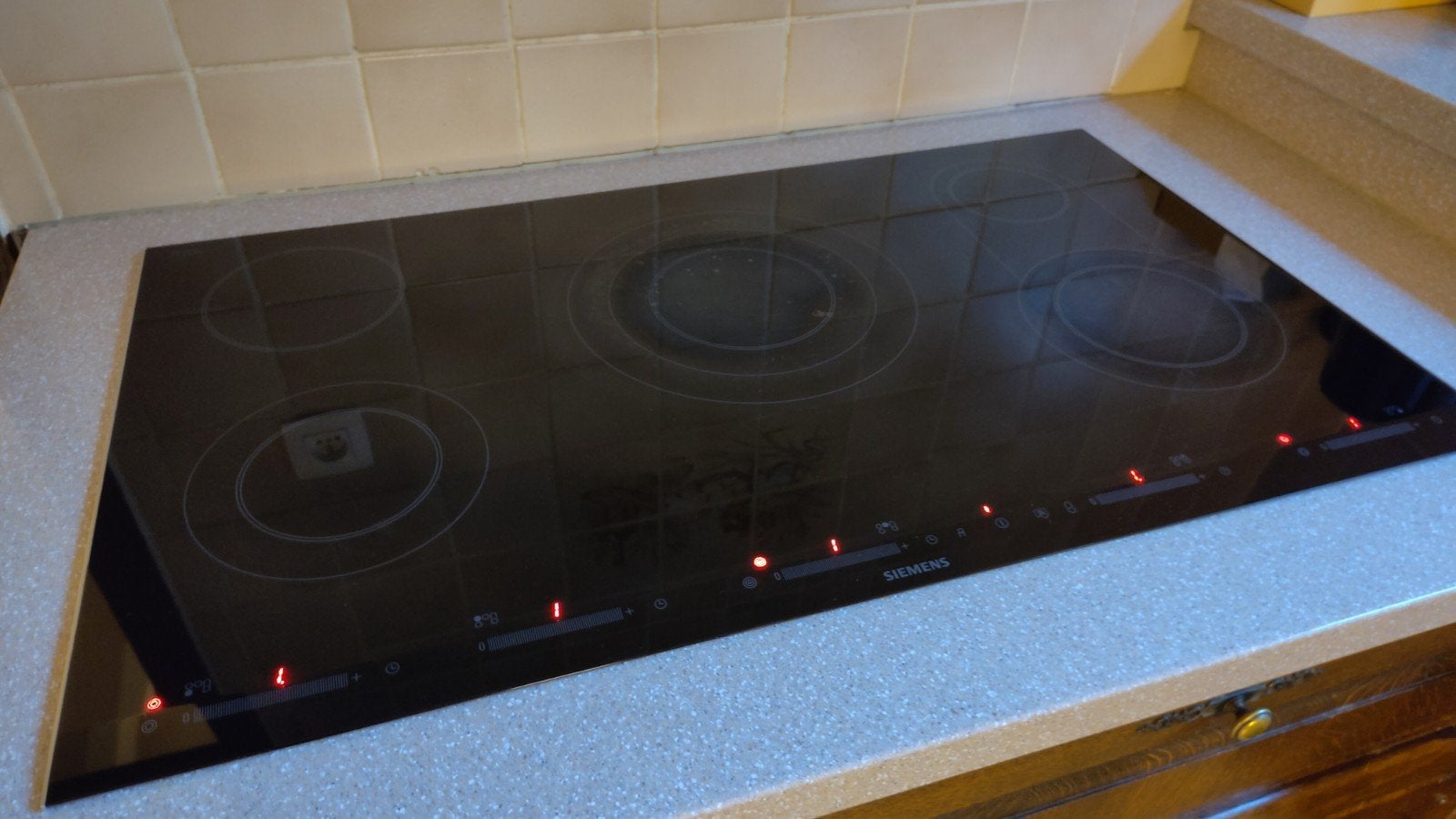 Cuisinière électrique Siemens 50 x 90 cm, Encastré, Enlèvement, Utilisé, 5 zones de cuisson ou plus