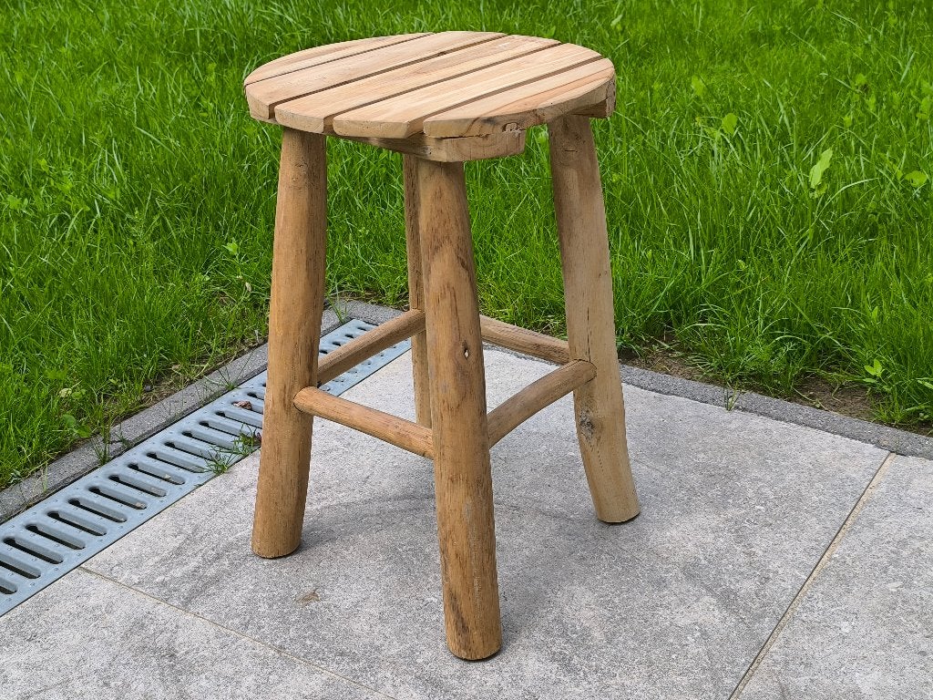 Houten krukje in goede staat, Huis en Inrichting, Ophalen, Gebruikt, Hout