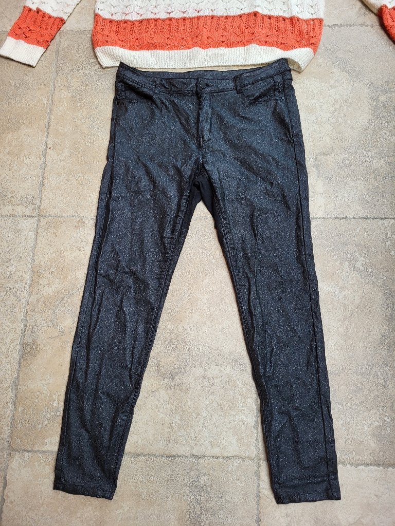 GRATIS : zwarte glitter broek mt 42, Kleding | Dames, Lola & Liza, Zwart, Maat 42/44 (L), Ophalen of Verzenden