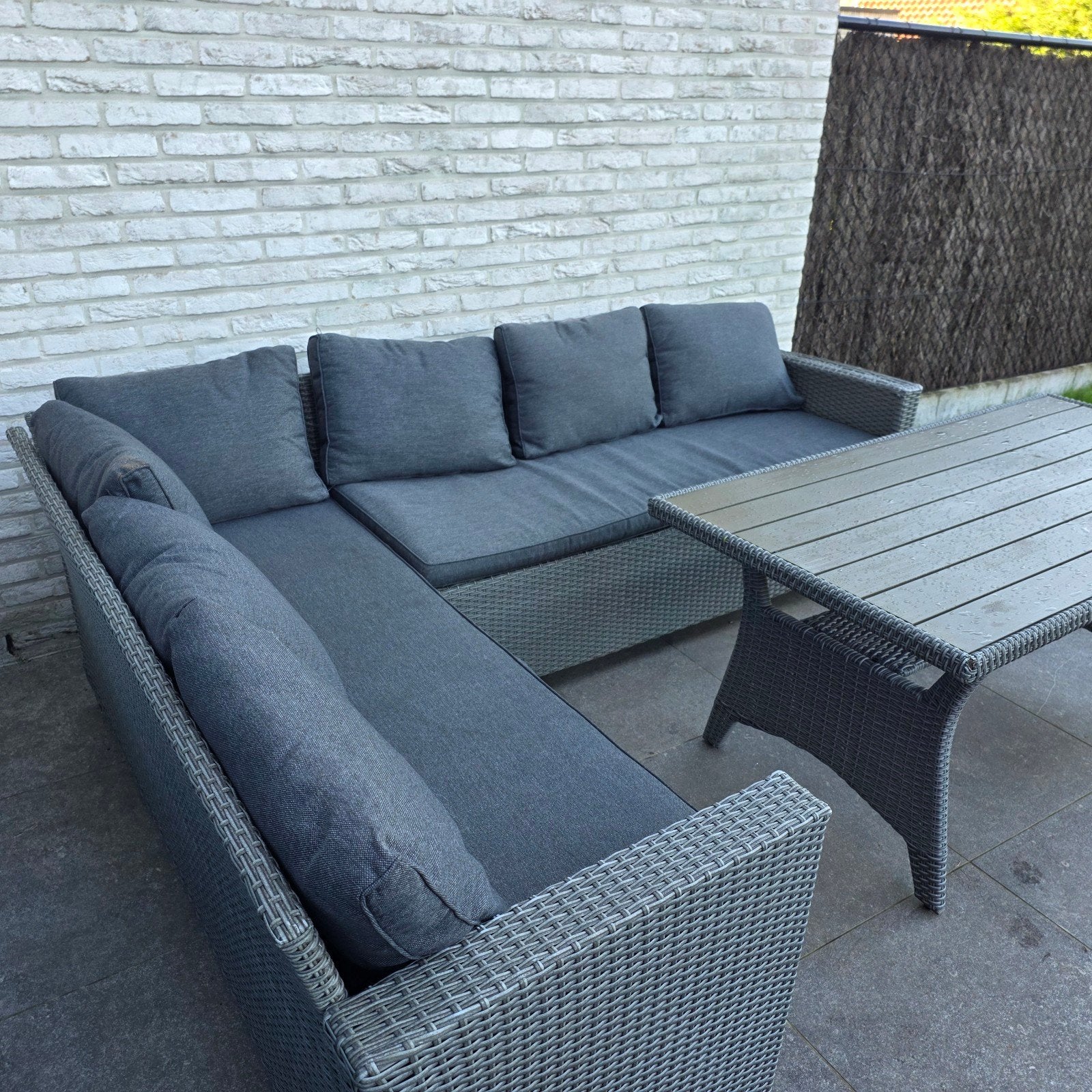 Tuinmeubelen, Jardin & Terrasse, Rotin, Banque, Salons de jardin, Enlèvement