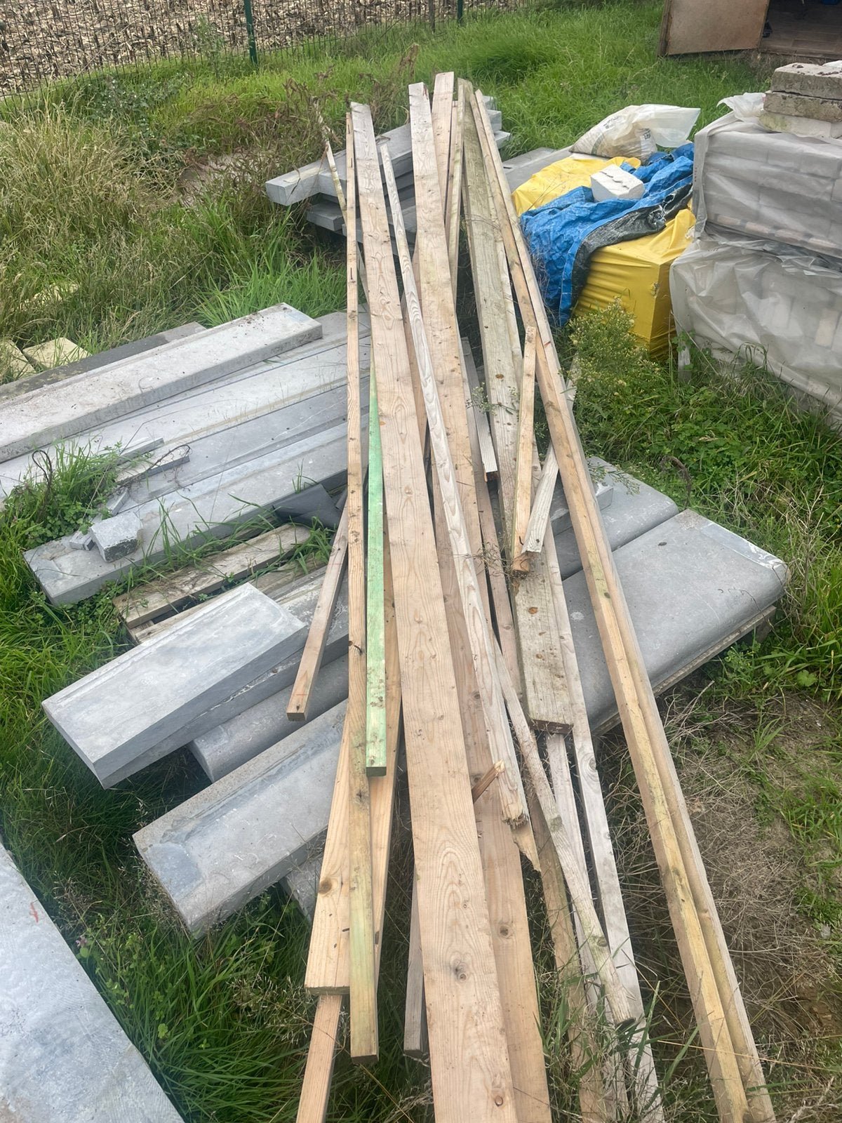 Poutres en bois à vendre !, Bois dur, Comme neuf, Enlèvement, 250 cm ou plus