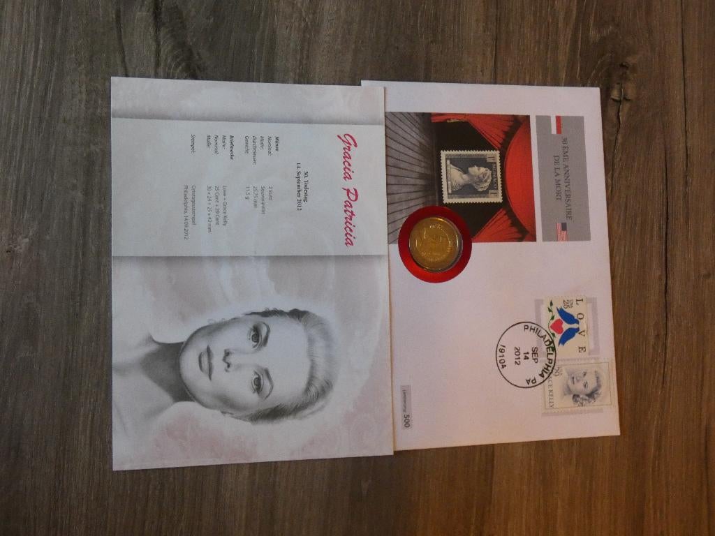 numusbrief 2012 euromunt monaco, Ophalen, Monaco, 2 euro, Losse munt